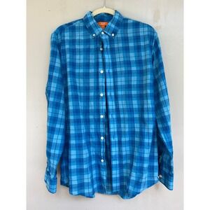 Joe Fresh‎ Women's Blue Plaid Long Sleeve Button Down Size S Casual Shirt Fall